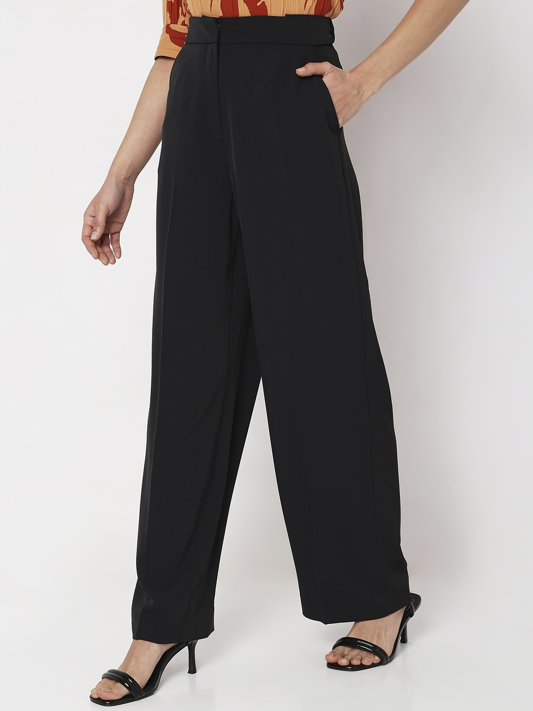 Vero Moda Women Solid Black Pant