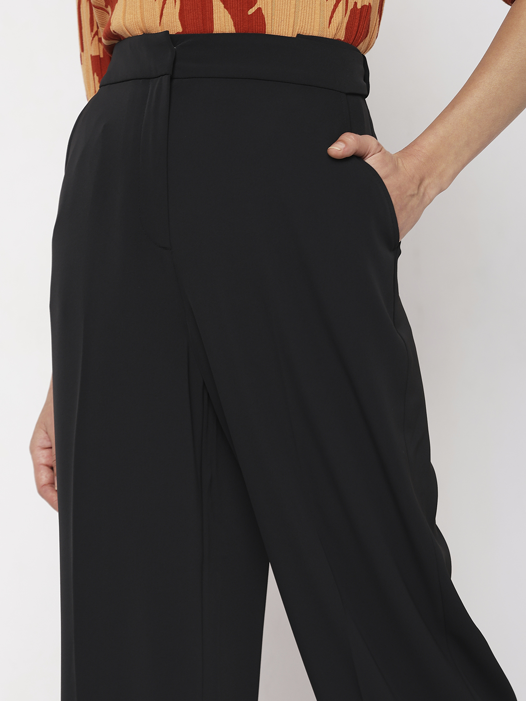 Vero Moda Women Solid Black Pant