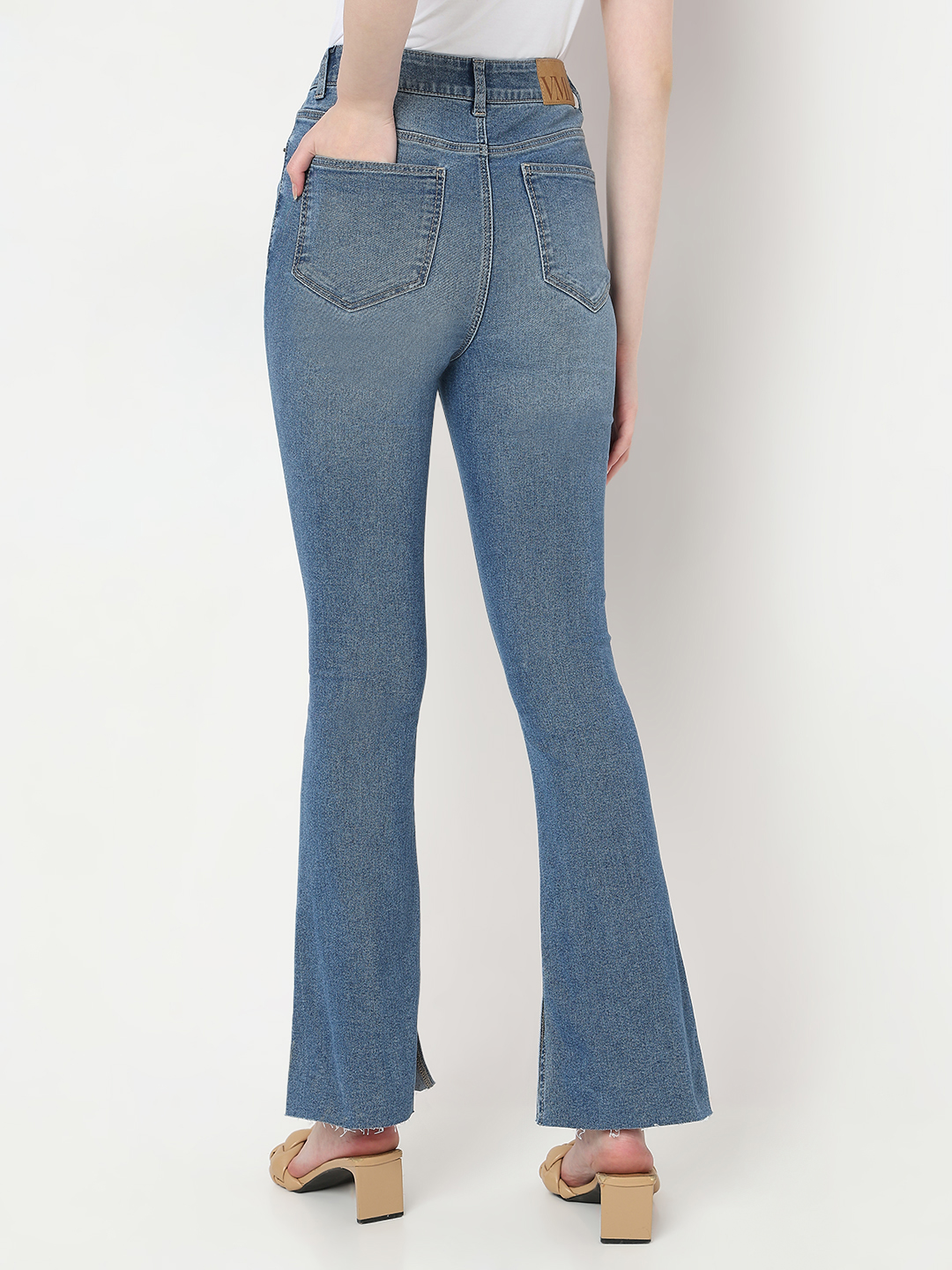 Vero Moda Women Solid Blue Jeans