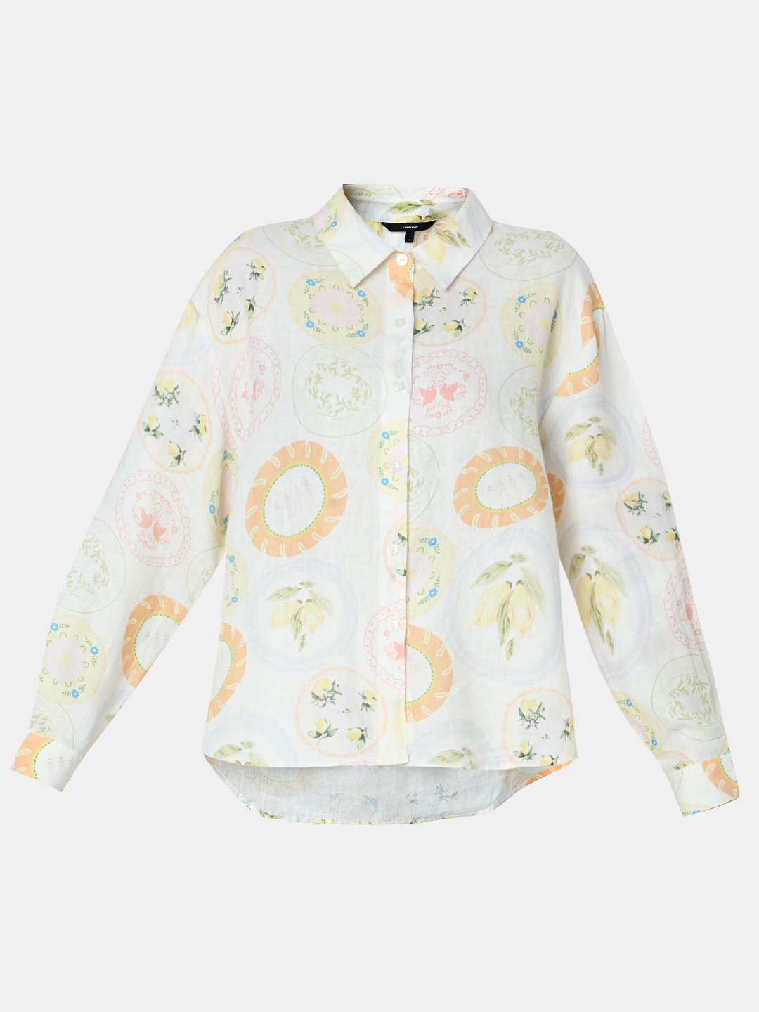 Vero Moda Women Graphic Print White Shirt
