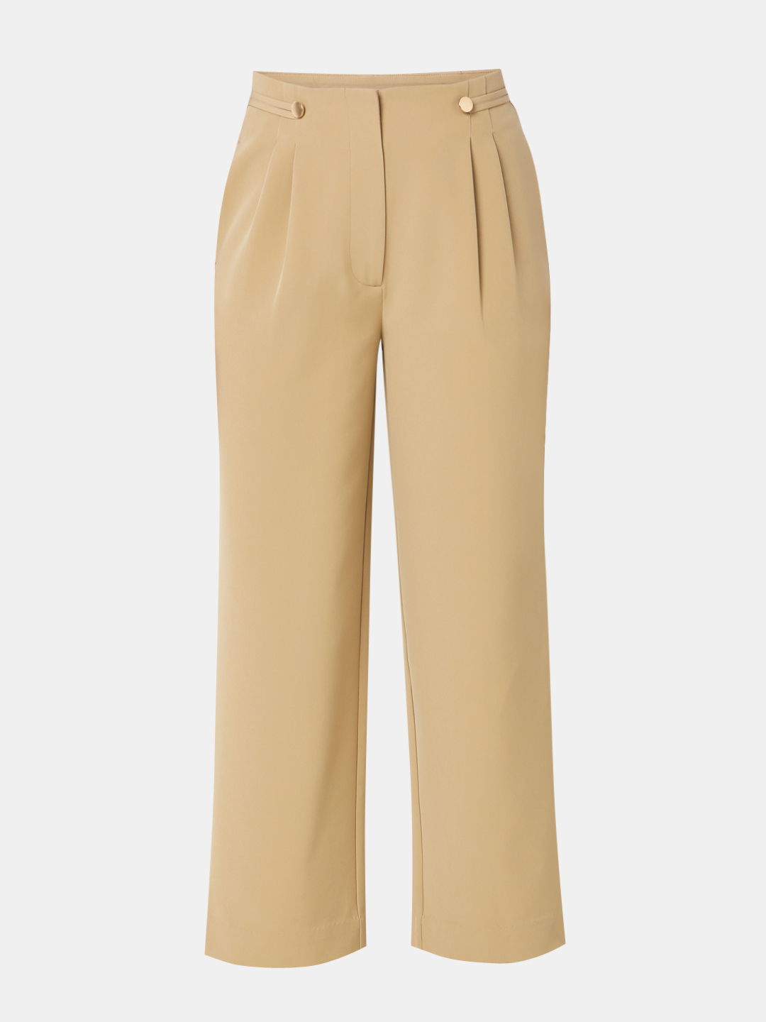 Vero Moda Women Solid Beige Trousers