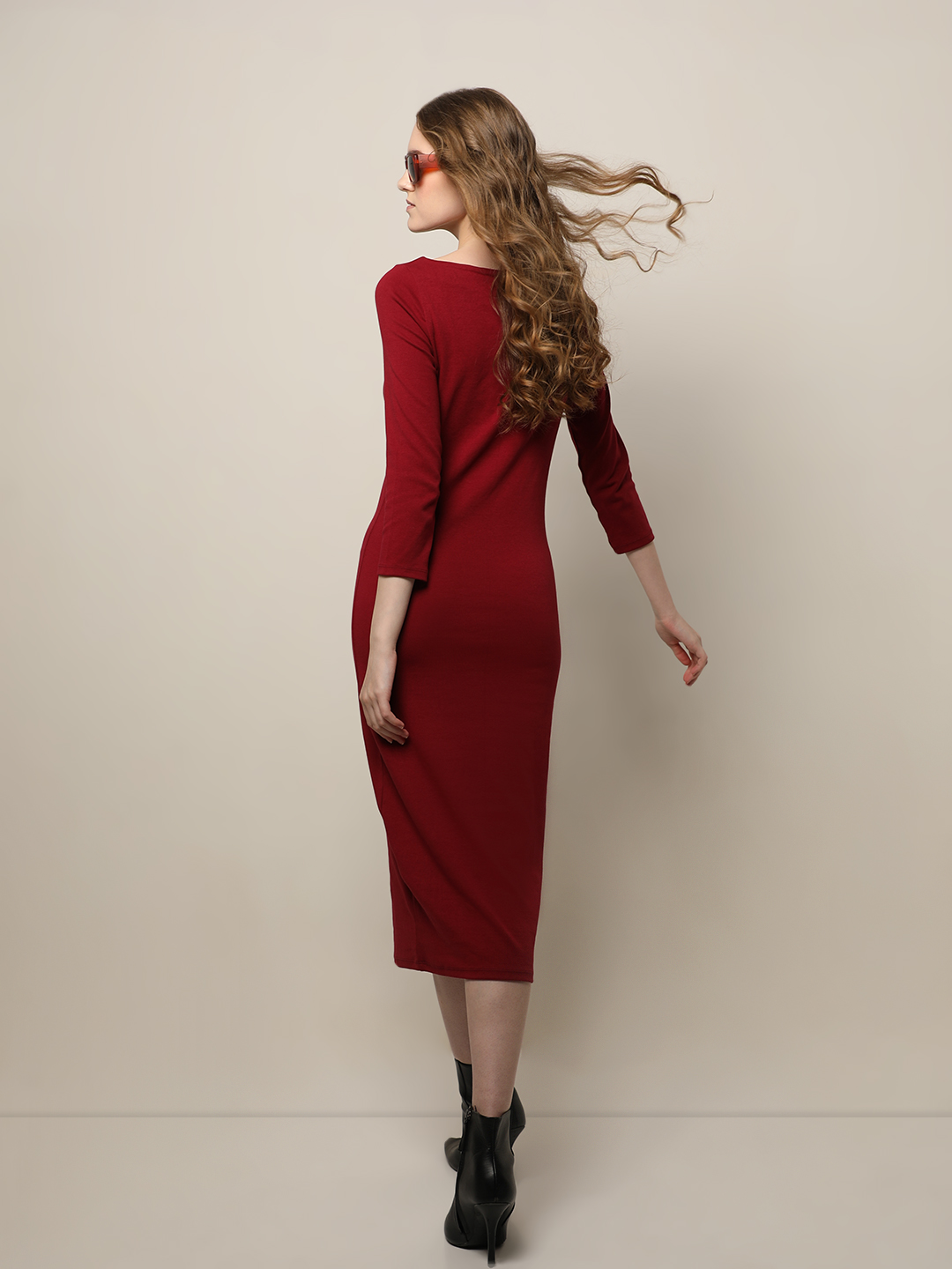 Vero Moda Women Solid Red Dresses