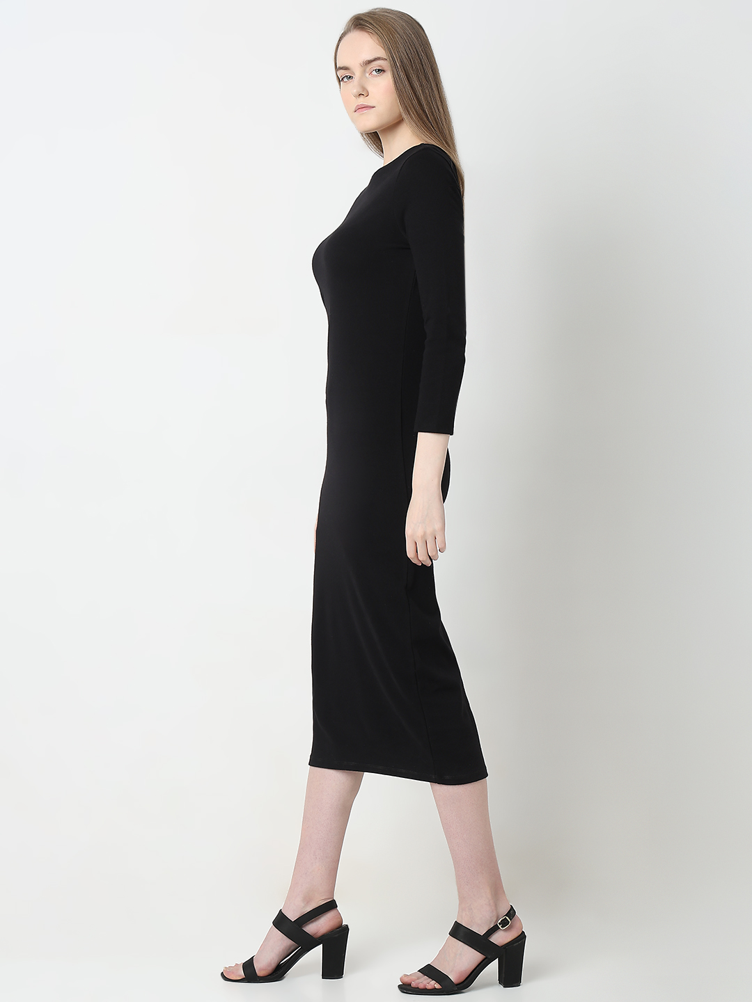 Vero Moda Women Solid Black Dresses