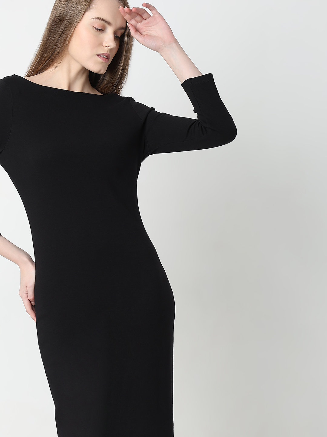 Vero Moda Women Solid Black Dresses