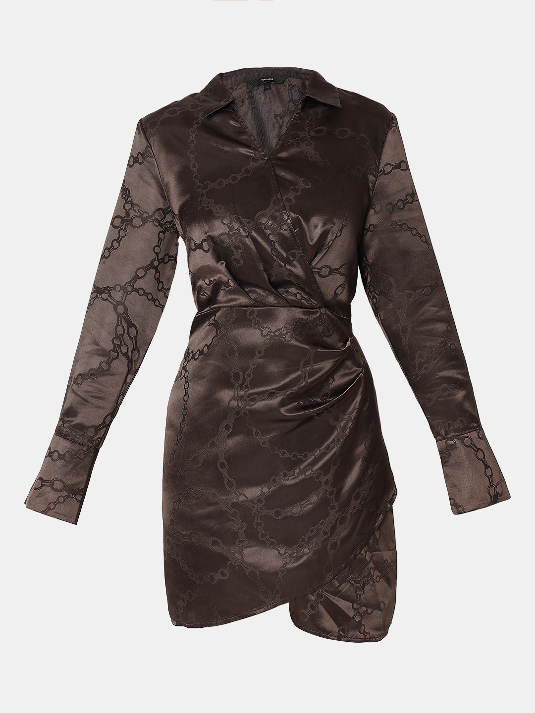 Vero Moda Women Graphic Print Brown Dresses