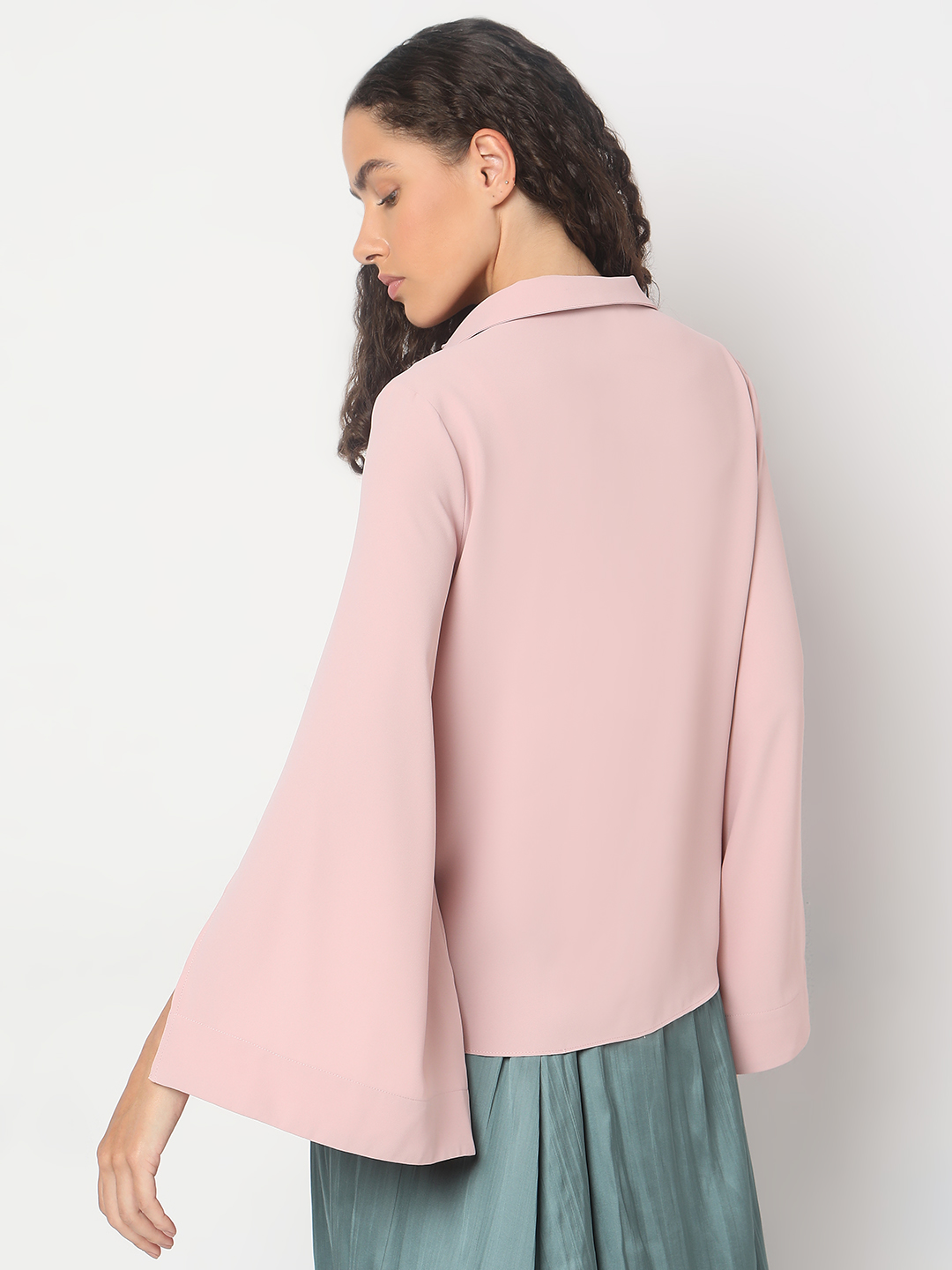 Vero Moda Women Solid Pink Top