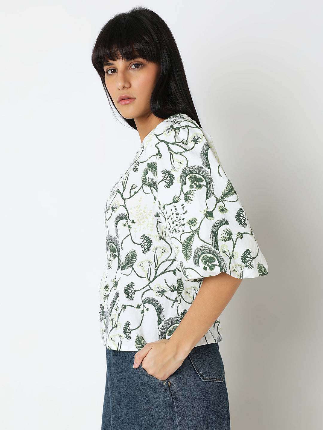 Vero Moda Women Embroidered White Top
