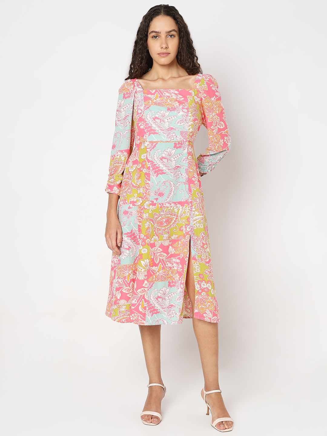 Vero Moda Women Floral Print Multicolor Dresses