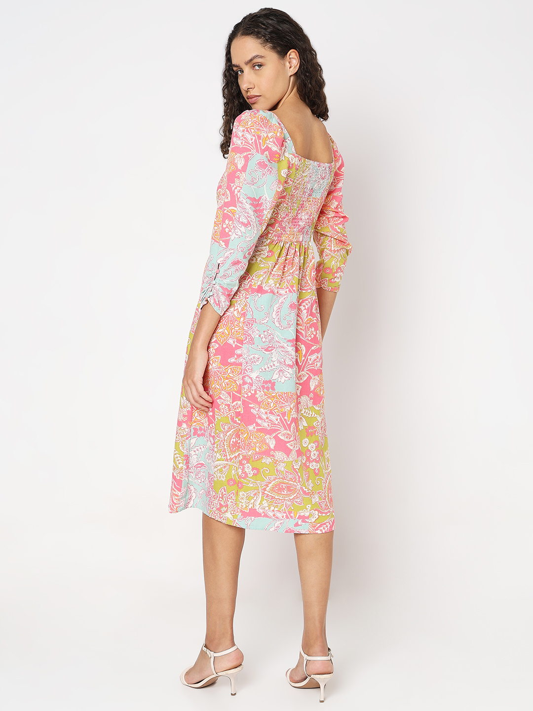 Vero Moda Women Floral Print Multicolor Dresses