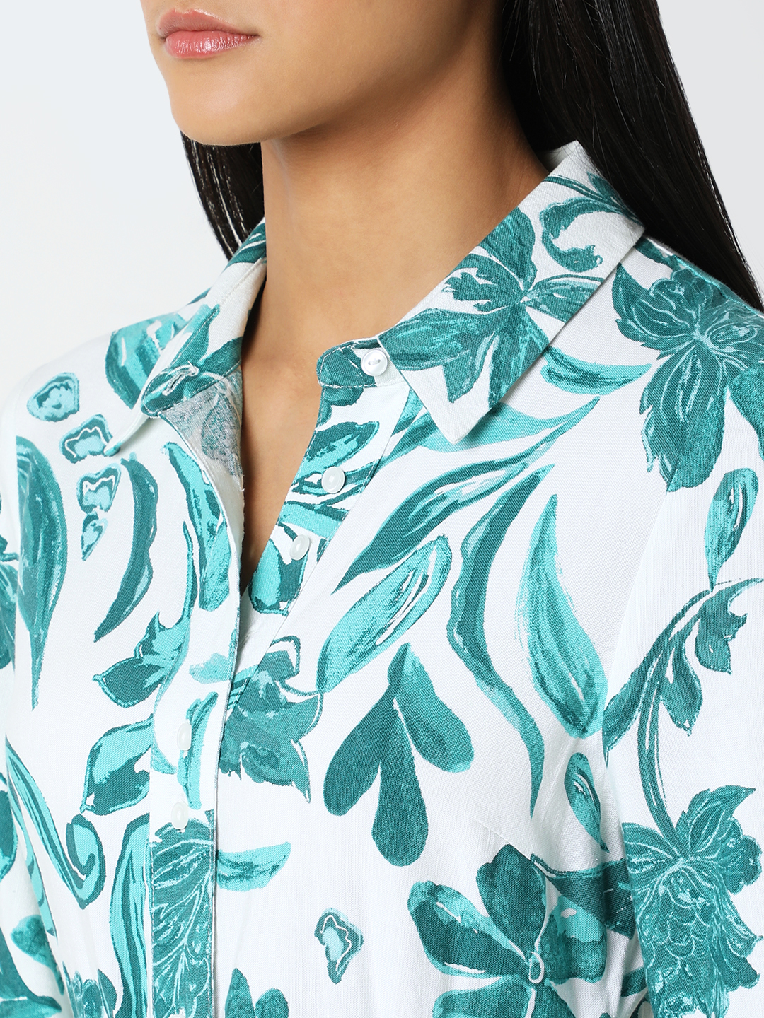 Vero Moda Women Floral Print Green Dresses