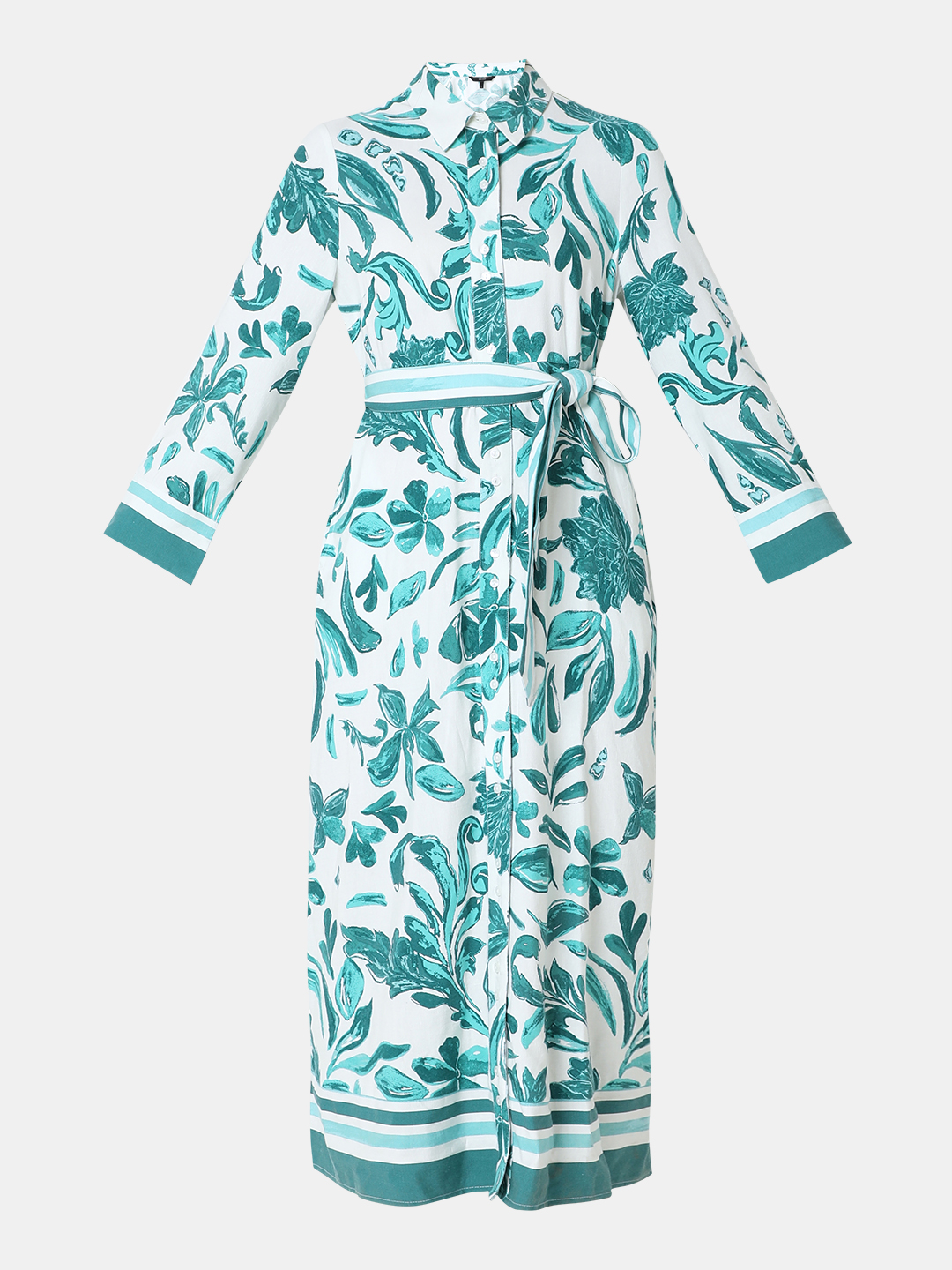 Vero Moda Women Floral Print Green Dresses