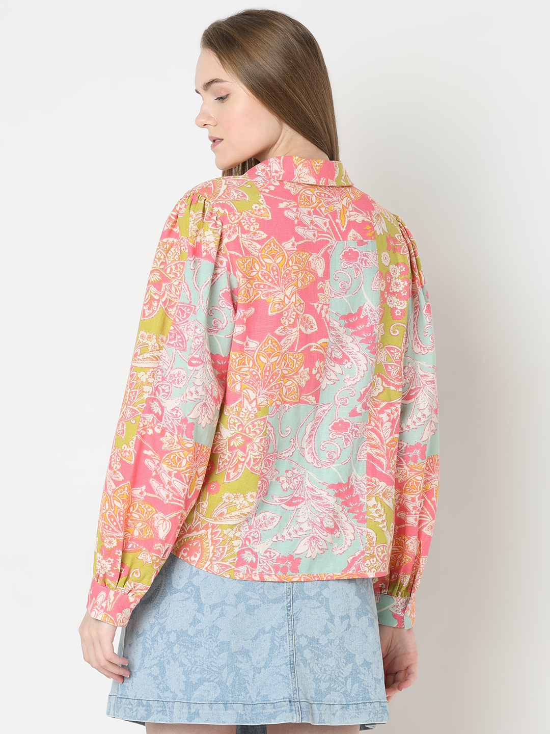 Vero Moda Women Floral Print Multicolor Shirt