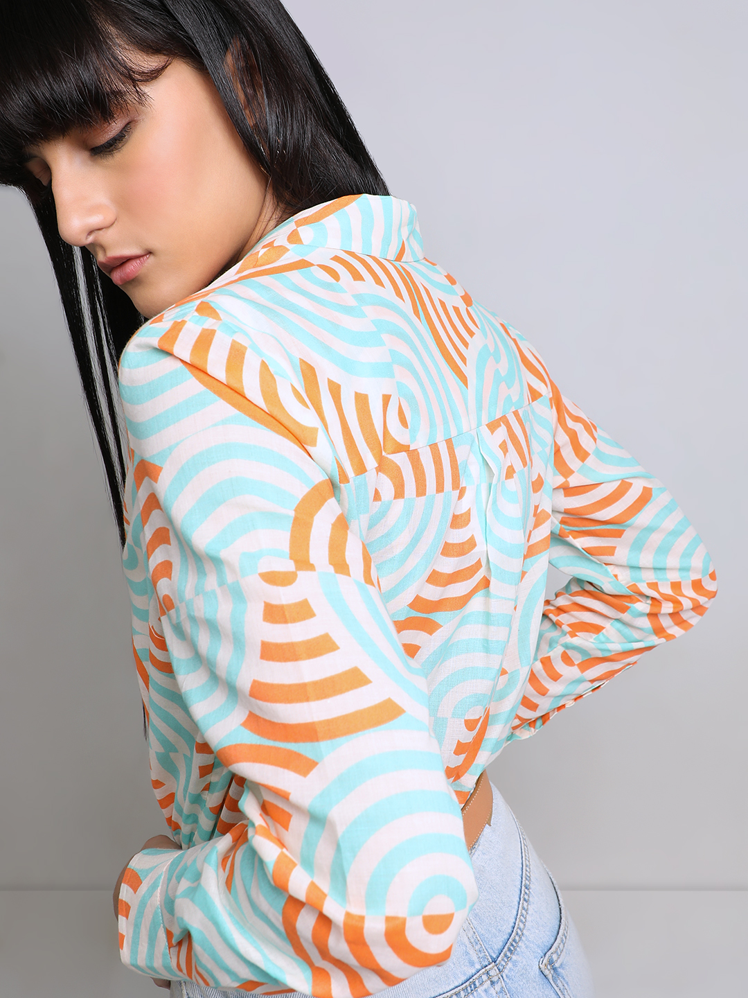 Vero Moda Women Abstract Multicolor Shirt