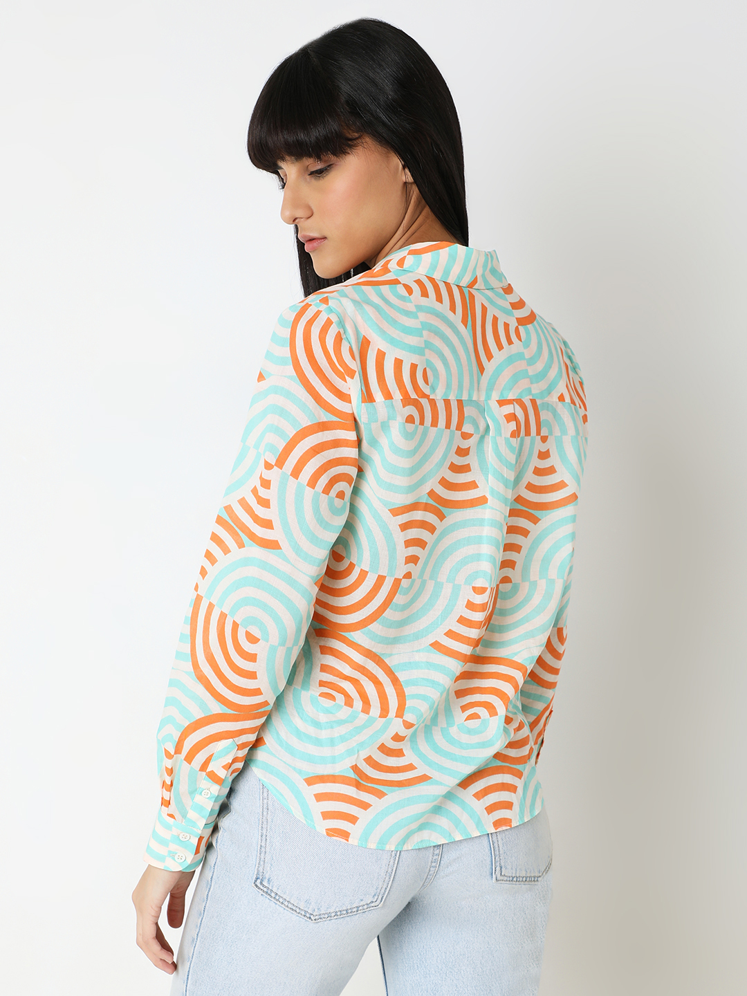 Vero Moda Women Abstract Multicolor Shirt