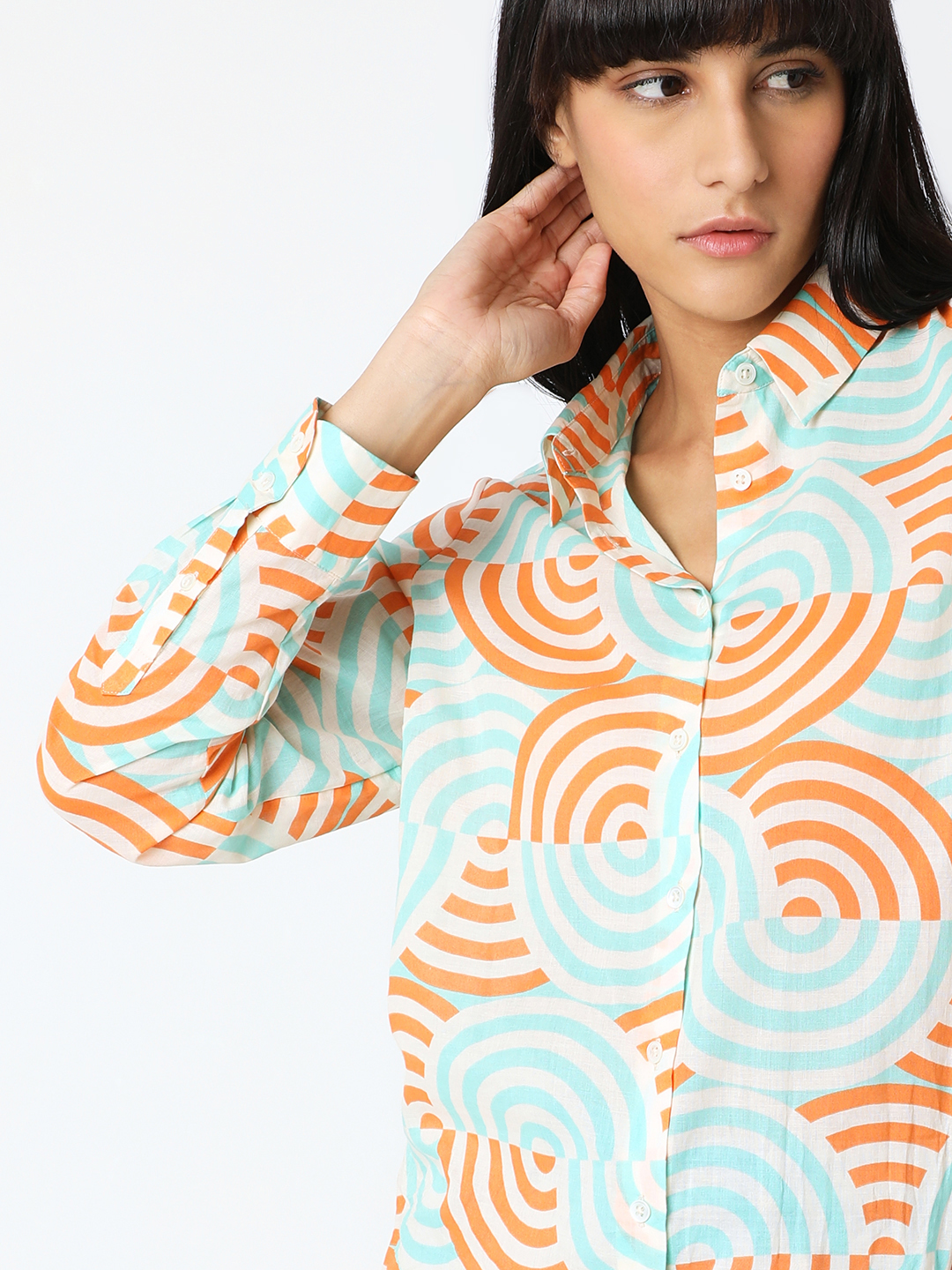 Vero Moda Women Abstract Multicolor Shirt