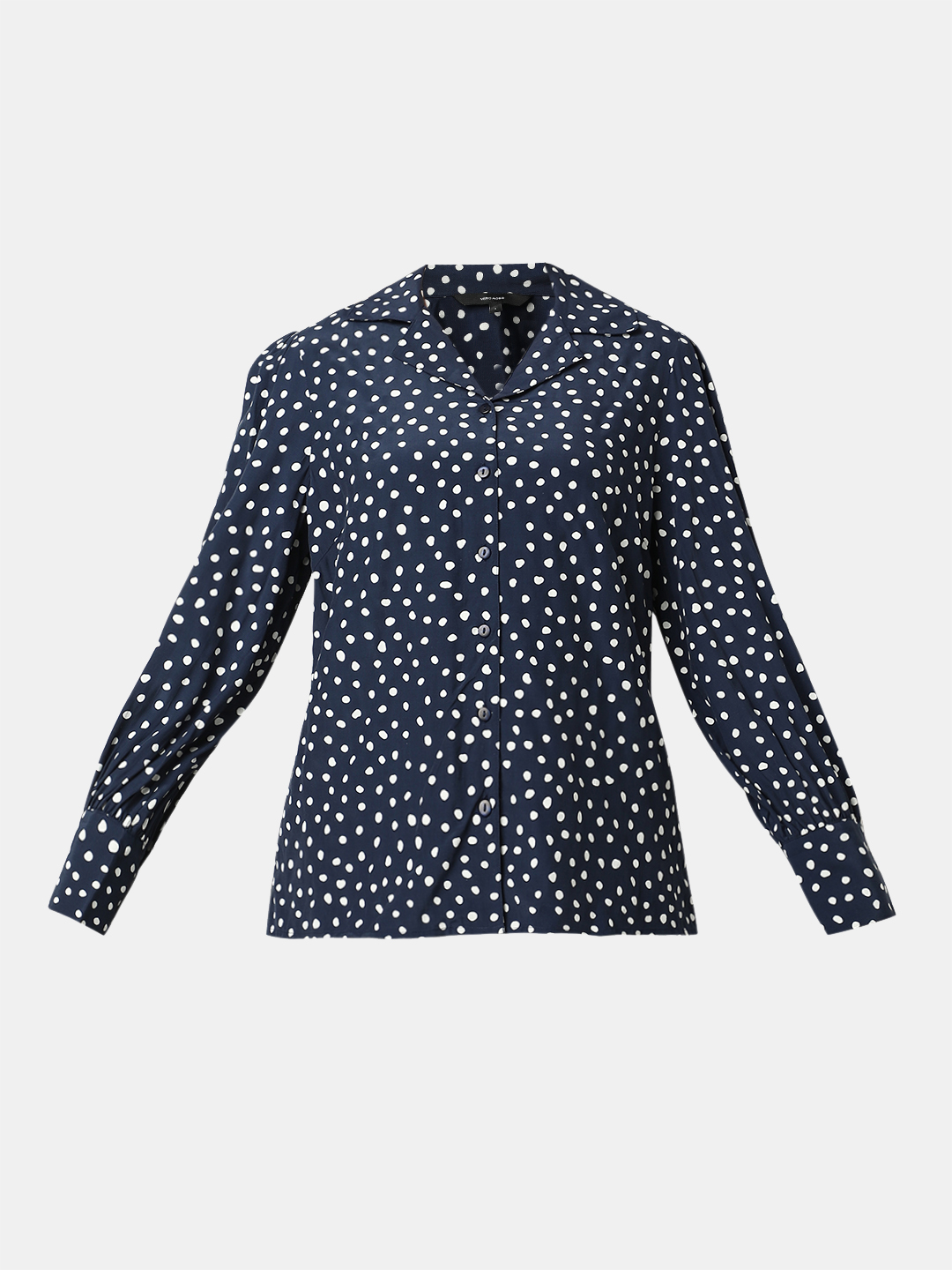 Vero Moda Women Polka Print Navy Shirt