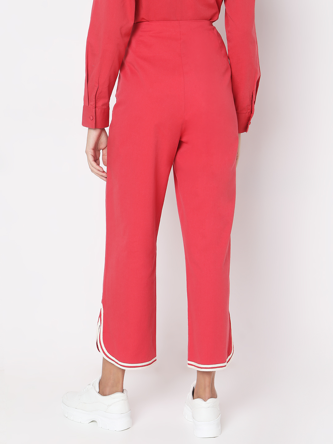 Vero Moda Women Solid Pink Pant