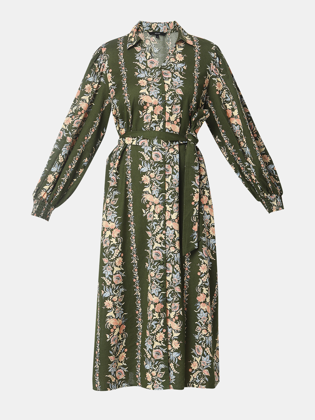 Vero Moda Women Floral Print Green Dresses